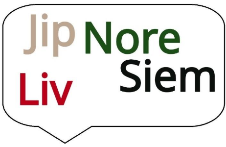 Een tekstballon met de vier meest gegeven namen in Berkelland: Jip, Siem, Liv en Nore.